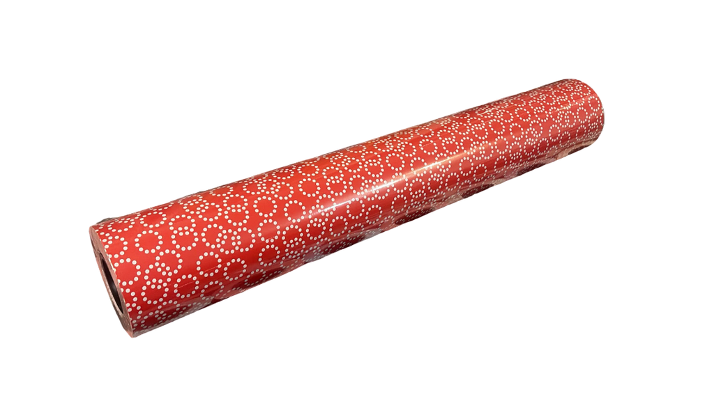 Papel de Regalo con Rayas Anchas Color Plata y Fucsia 31cm