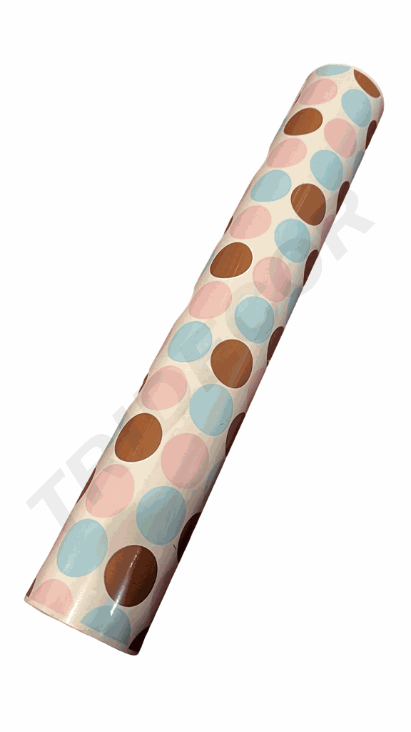 Papel de regalo Con Circulos De Colores 62 cm