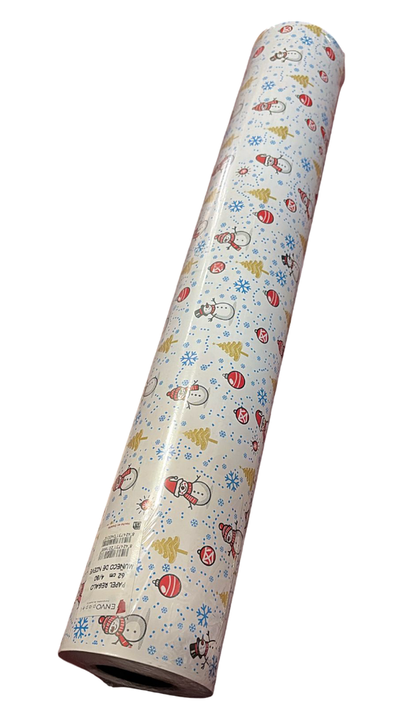 Papel de regalo blanco y negro 62cm