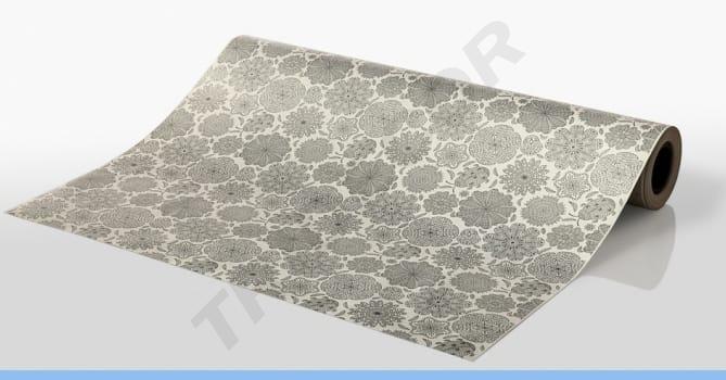Papel de Regalo Mandalas Plateadas 4kg 62 cm