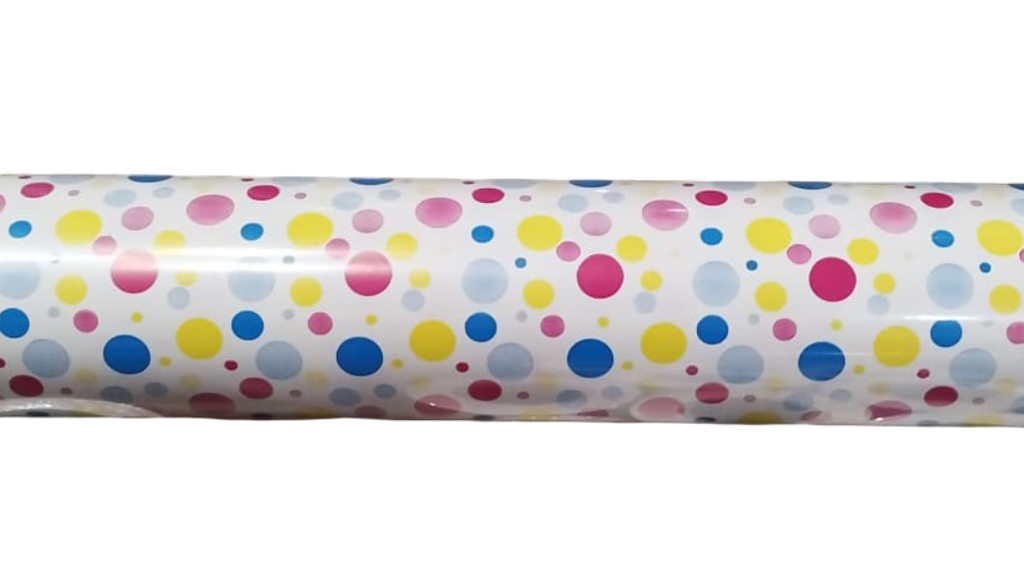 Papel de Regalo Con Líneas Doradas y Fondo Chocolate 62cm