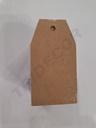 纯白色模切标签 3.5X6.5cm 100/包 Etiquetas Troquelada En Pico Avana Lisa 3.5X6.5cm 100/Paq
