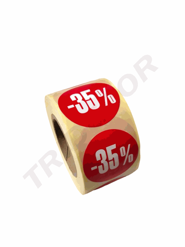 Pegatina De -35% 4Cm 500Pc