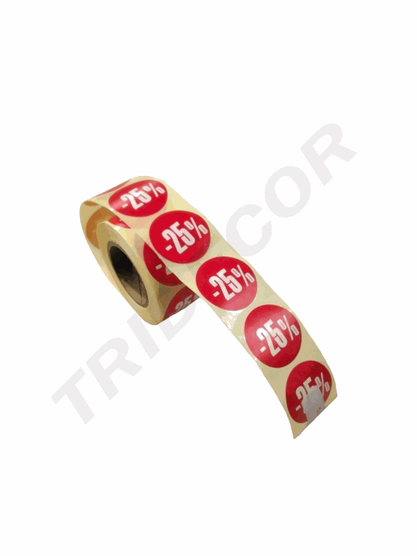 Pegatina De -25% 4Cm 500Pc