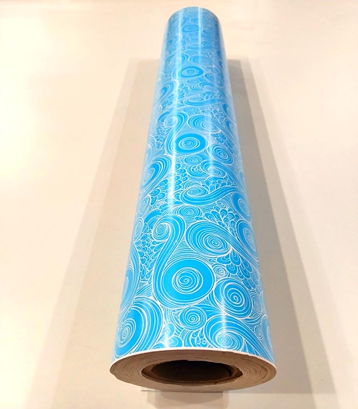 Papel de regalo Azul con Espirales 62 cm
