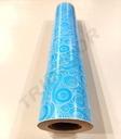 Blaues Spiral-Wickelpapier 62 cm