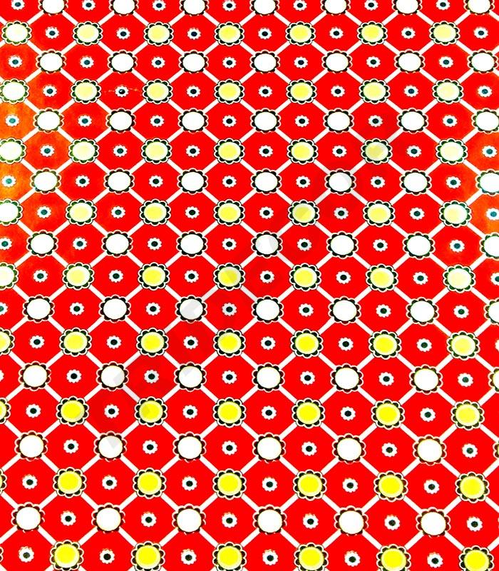 Rotoli di carta da regalo rossa, bordo floreale, 62 cm