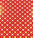 Rouleaux de papier d'emballage cadeau rouge, bordure florale, 62 cm
