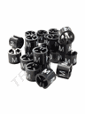 卡衣架黑色塑料尺码粒Clips identificador de tallas para perchas M Negro 500u