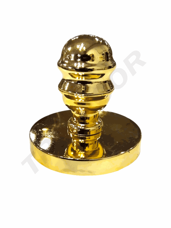 Tapa de Metal Oro Para Bustos Mujer Con Rosca