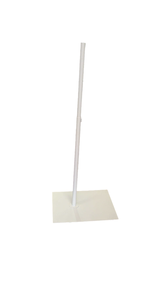 长方形白色模特底盘 base metal rectangulo color blanco 30x40cm 5/caja