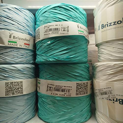 Cinta De Rafia Azul Turquesa 5 mm 200 Metros Col 29