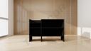 Mostrador Simple Blanco/Negro 120x90x50 Cm