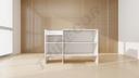 Mostrador Simple Blanco/Negro 150x90x50 Cm
