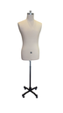 BUSTO DE HOMBRE PARA COSTURA CON BASE METAL NEGRO