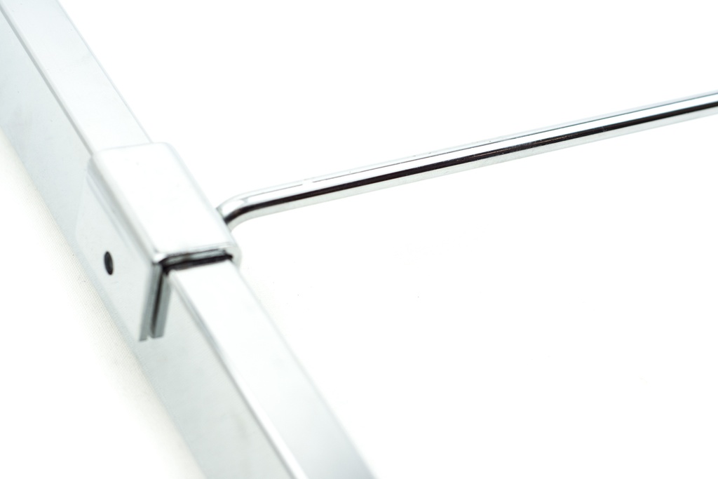 电镀卡扁管钩 gancho para tubo rectangular de cromado 35cm 6mm 200/caja