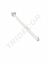 卡扁管白色圆管一钉 35cm 16mm Gancho Con Un Clavo Color Blanco para El Tubo Rectángulo 50/caja