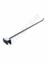 Gray Granulated Hook for Rectangular Tube 40cm 6mm 100 Pcs/box