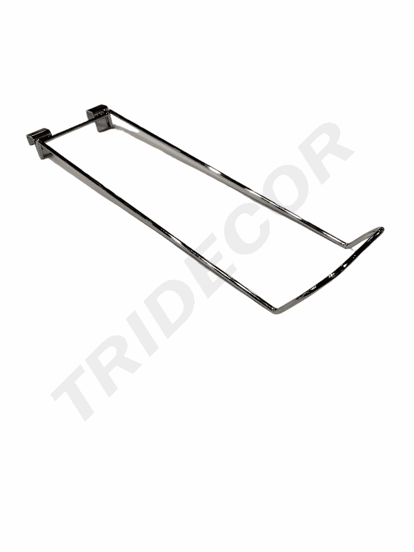 Soporte de bola de cromo con anclaje de barra para precio