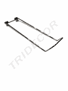 Soporte de bola de cromo con anclaje de barra para precio