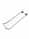双线灰色球架带价格牌卡扁管 Soportes Doble Cris de Balone Con Portapreciopara Tubo Rectangular 