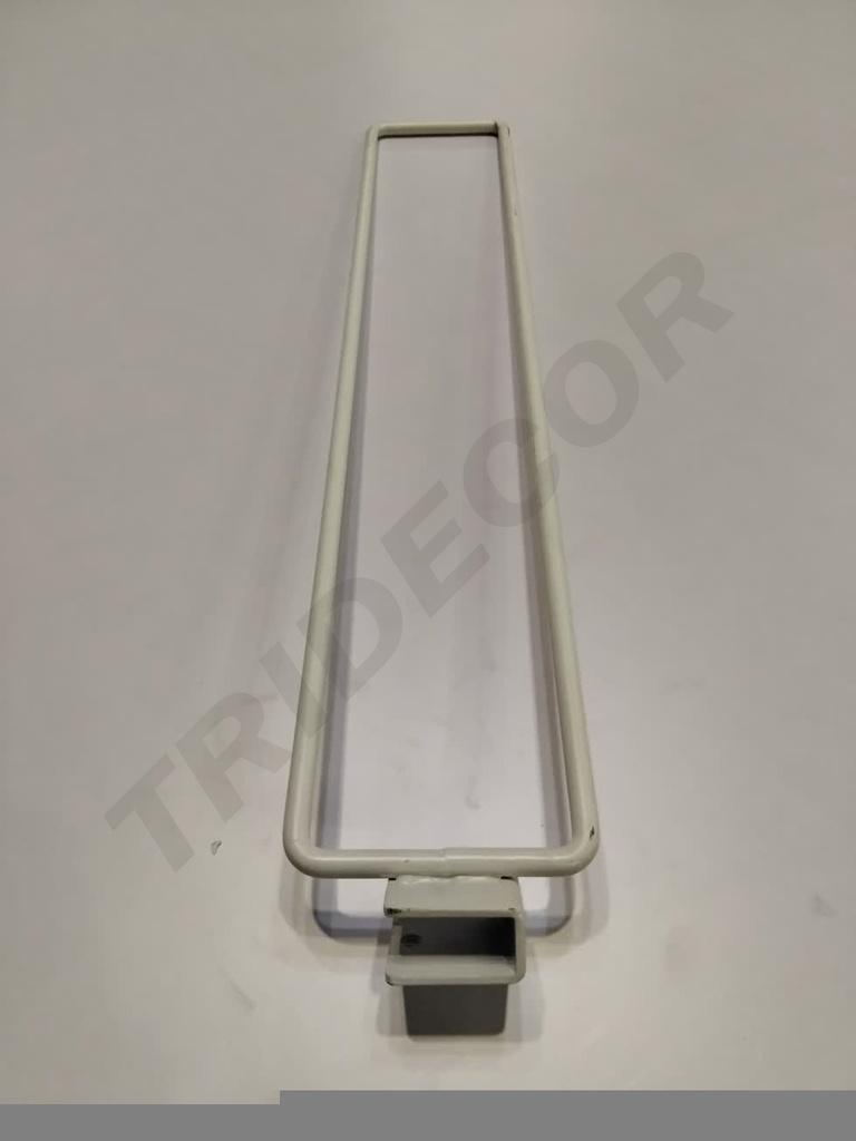 白色矩形斜度相框隔片Separador Blanco para Tubo Rectangular 8mm 50cm 50/caja