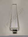 白色矩形相框隔片Separador Blanco para Tubo Rectangular 8mm 50cm 50/caja