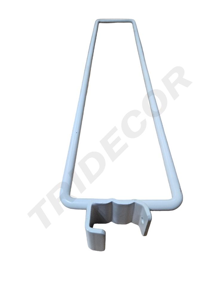 Separador branco para tubo retangular 8mm 50/caixa