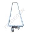 Separator alb pentru tub rectangular 8mm 50/cutie