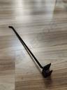 Gancho Preto para Tubo Retangular 30 cm 6 mm