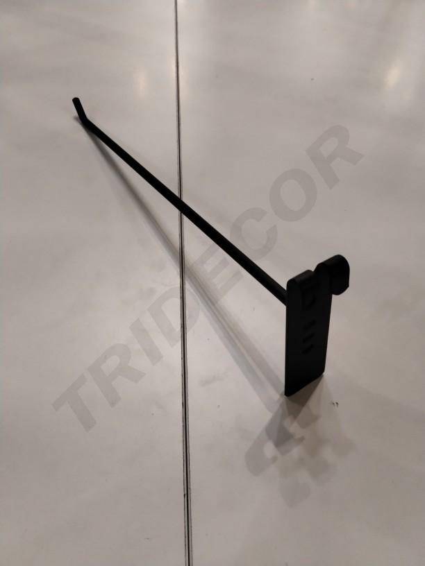 Gancho Negro para Malla de 6mm, 30cm, 200 Unidades/Caja