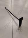 Gancho Preto para Malha de 6mm, 30cm, 200 Unidades/Caixa
