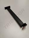 Soporte 30Cm De Cremallera Doble Para Tubo Rectangular Negro 50Caja