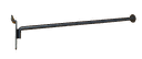 亚黑加粗内衣架网钩 Gancho Negro para lama Con Tope 10mm 35cm