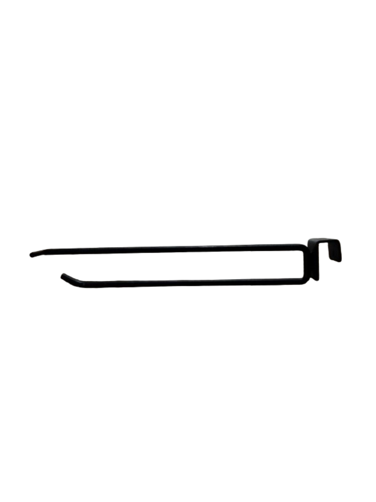Cârlig dublu cu suport de preț pentru tub rectangular, 6 mm