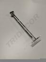 卡扁管电镀双线带价格牌 Gancho Doble Cromado Con Portaprecio para Tubo Rectangular 6mm 35cm