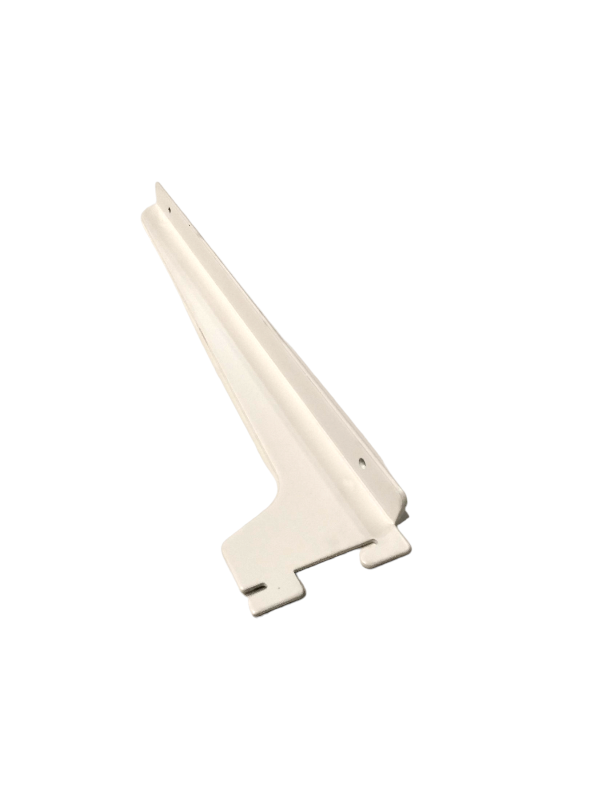 2.5厘二爪白色玻璃托30cm 配细槽双排支条Soporte Blanca para Cremallera 30cm 50/caja