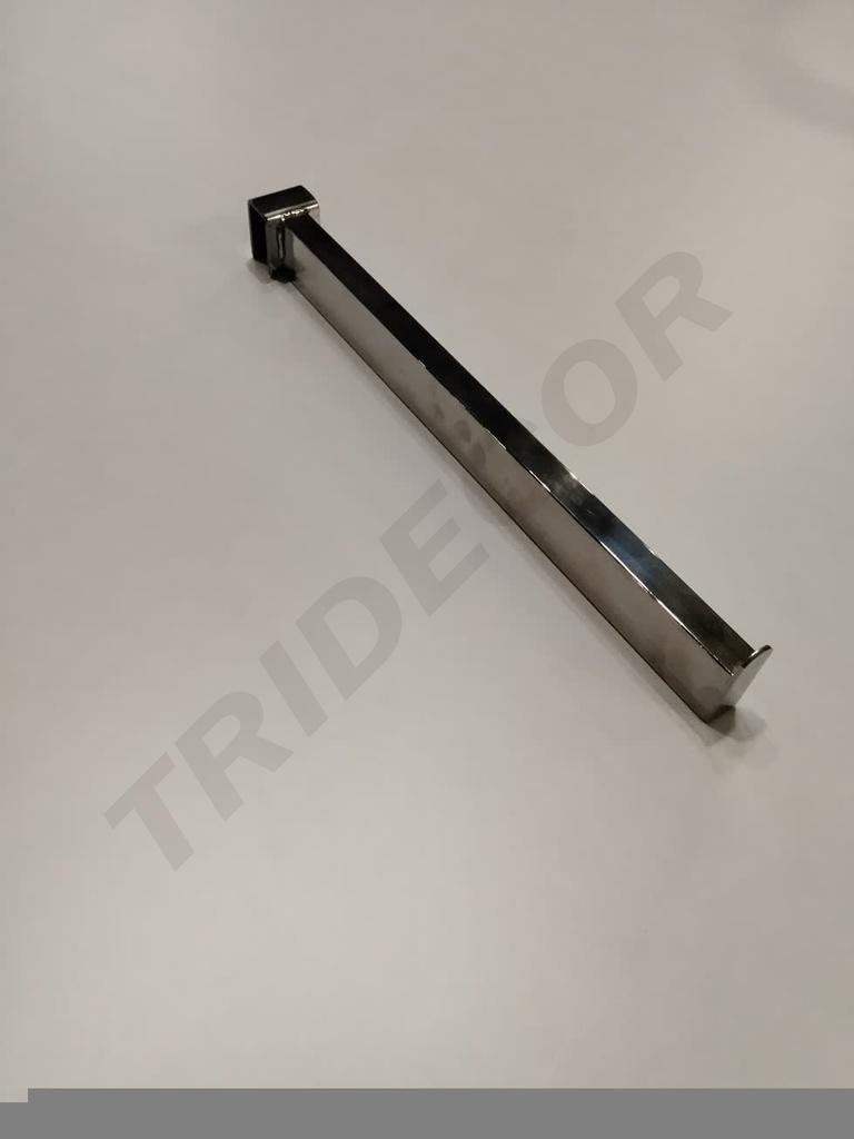 卡扁管不锈钢挂钩Gancho Frontal para Tubo Rectangular  Acero Inoxi  30 cm 50/caja