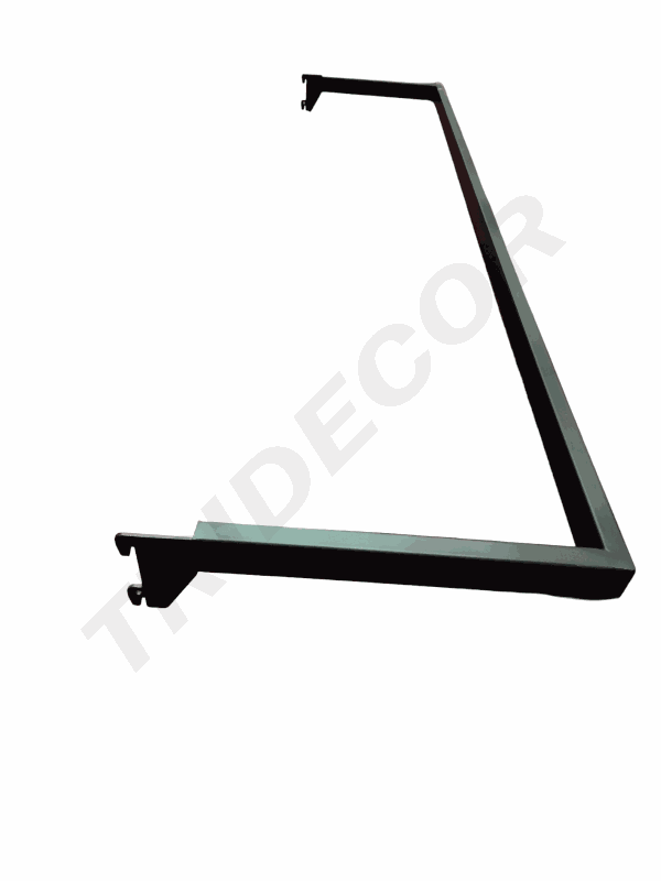 Cremallera negra mate en forma de U 120x30cm 20 unidades/caja