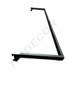 Cremallera negra mate en forma de U 120x30cm 20 unidades/caja