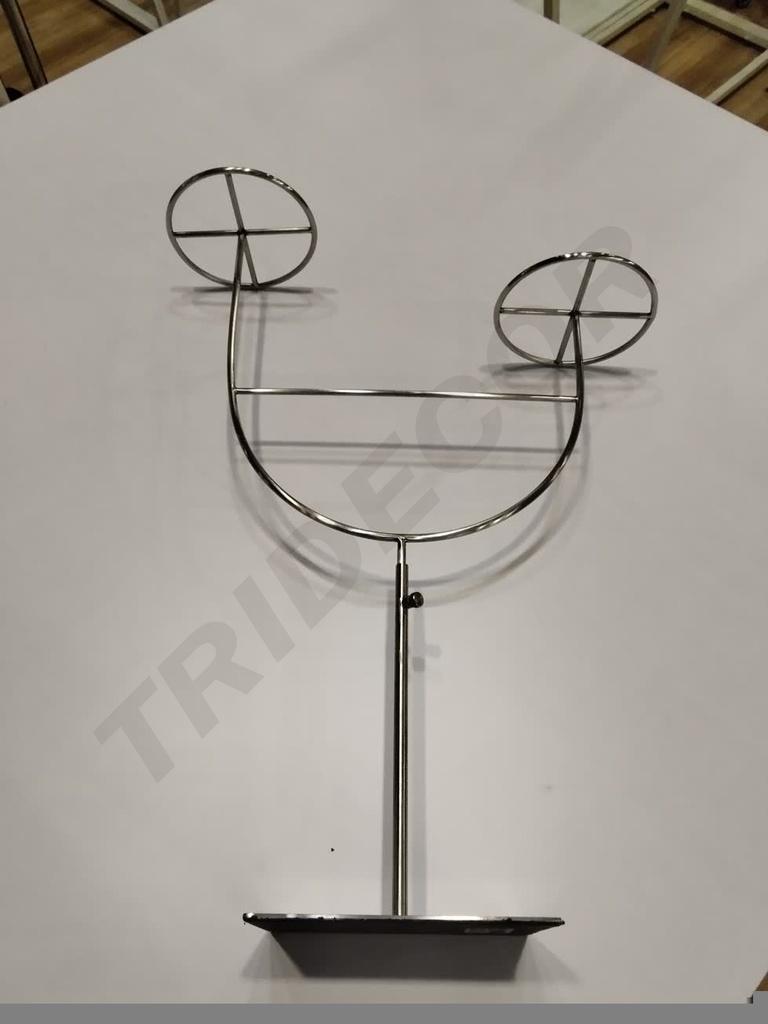 Soporte De Sombrero Acero Inoxidable Mate