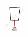 Portacarteles A4 Marco Vertical En Acero Brillo Con Base