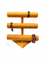 首饰架线三层黄色 Expositor Bisuteria para Pulseras 3 Juegos Lino Amarillo