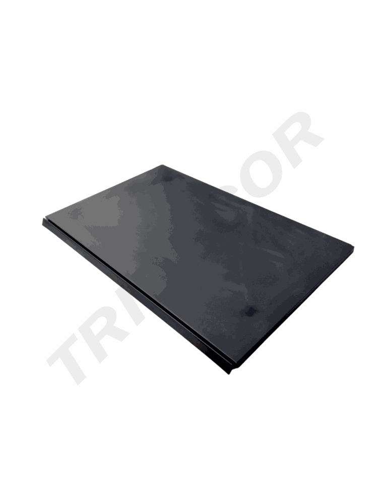 Sheet Metal Tray Gray Background 90x60cm