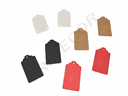 Etichetă tăiată cu matriță dreptunghiulară 5x3,1 cm 100/pachet Diverse culori