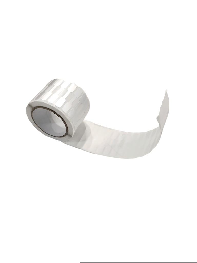Jewelry Box Sticker Silver Color 3.8x0.6cm 1000/Roll