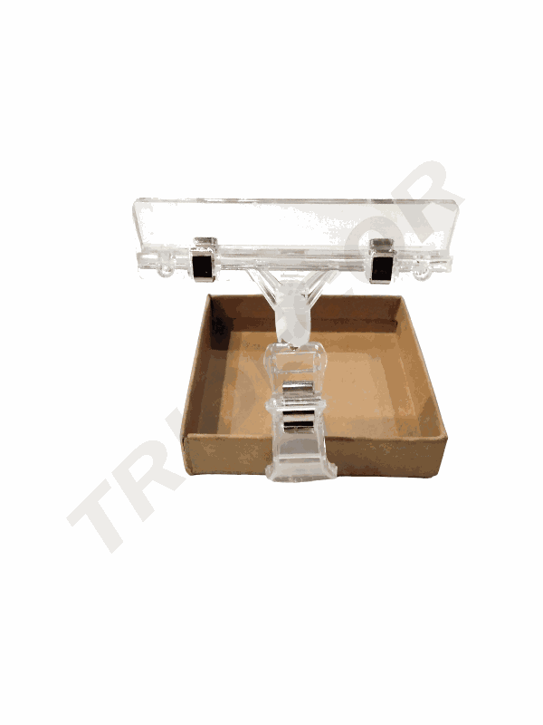 Clip suport transparent pentru preț