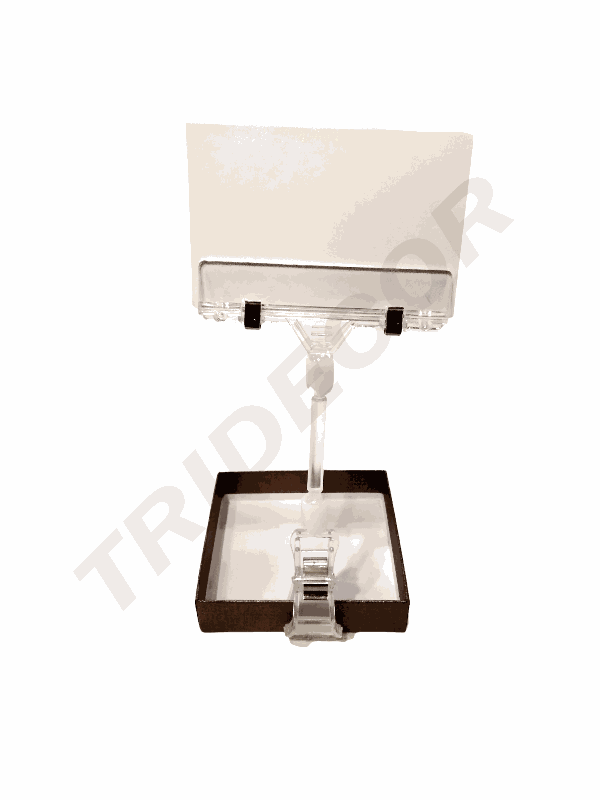 Kleiner transparenter Preishalterclip