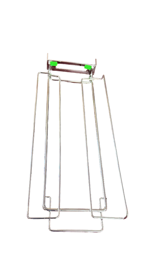 [038259] 滑冰鞋架Expositor metal para tubo rectangulo para patines de hielo25X60