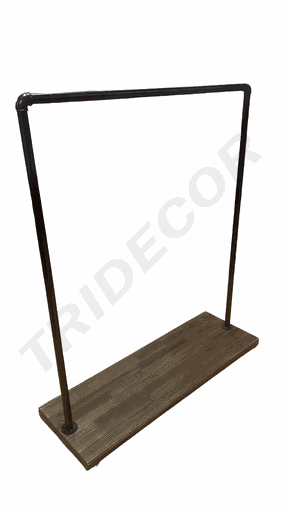 [038754] Cabide vintage com uma prateleira